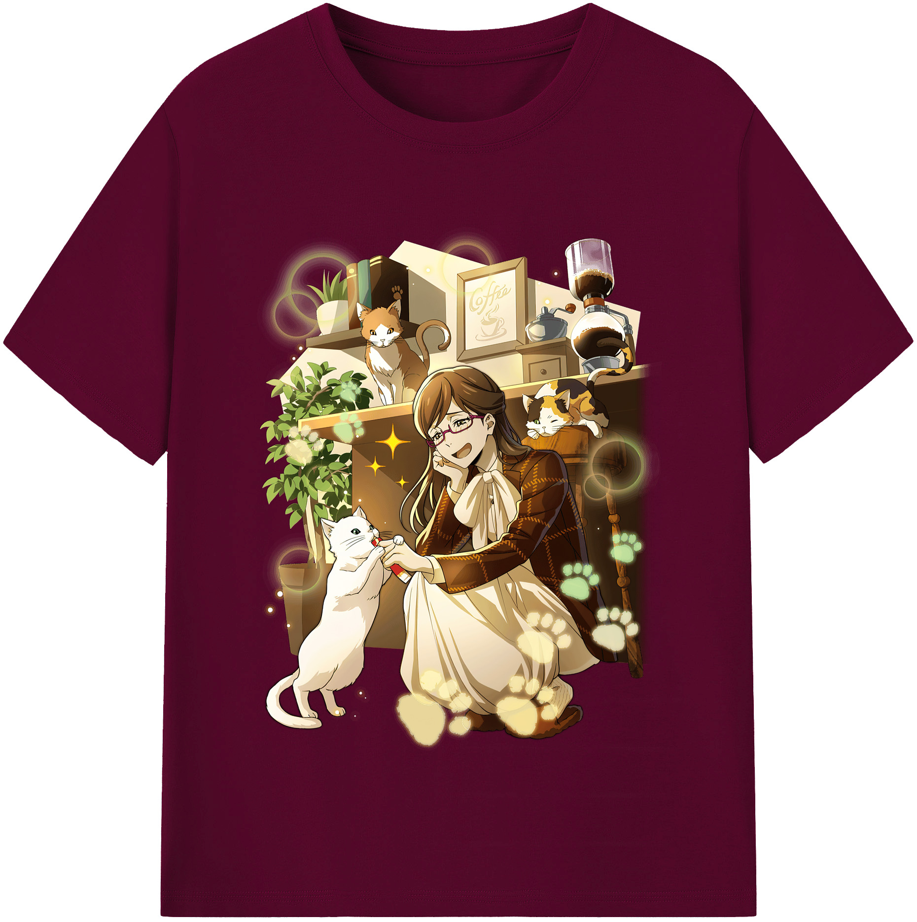 （画像用） 文豪ストレイドッグス Bungo Stray Dogs レディースカジュアルプリントTシャツ（綿100％）